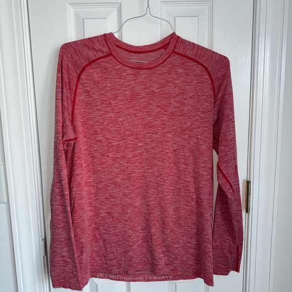 Lululemon Men's Red Athletic Long Sleeve Shirt - Picture 9 of 9